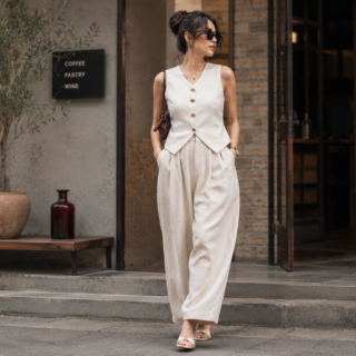 Ocean-Button Vest Price