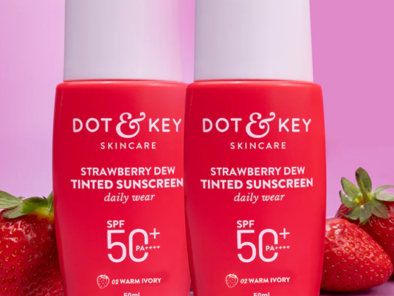 Strawberry Dew Tinted Sunscreen SPF 50+, Warm Ivory